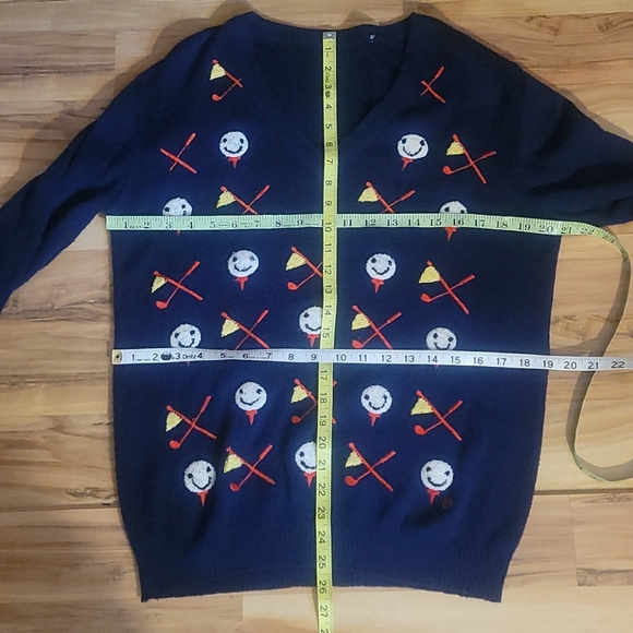 Vintage 60s 70s Golf Sweater L Unisex - Picture 10 of 10